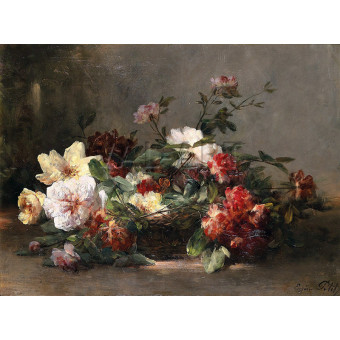 РЕПРОДУКЦИИ НА КАРТИНИ Натюрморт с рози (1885)